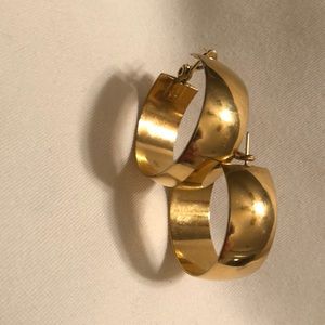 Monet signed hoop earrings